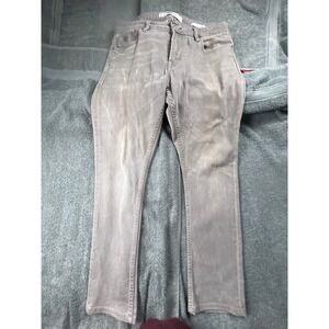 GUESS Los Angeles Skinny Jeans Gray Wash Distressed Detail Women's Size 33x30